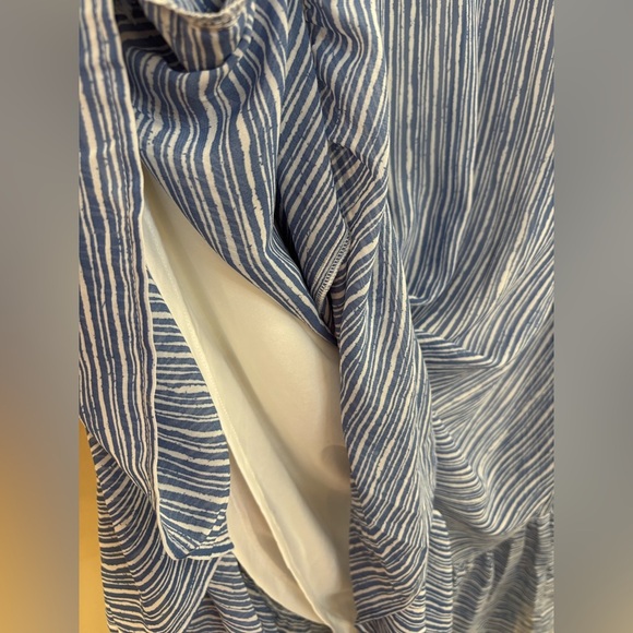 Blue and White Mud Pie Adora Maxi Dress, size large - Picture 5 of 5